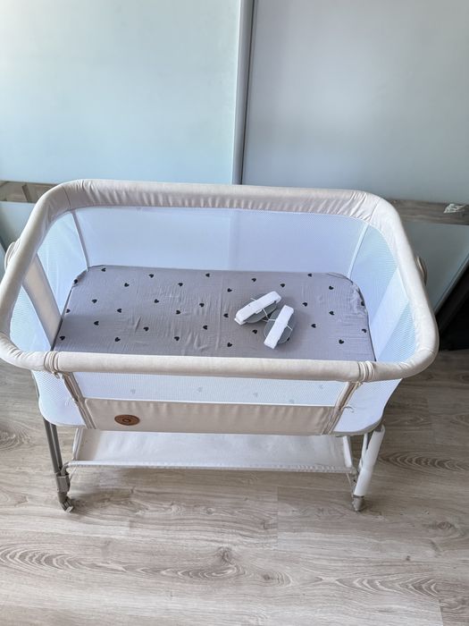 Кровать приставная Lionelo Luna Beige sand