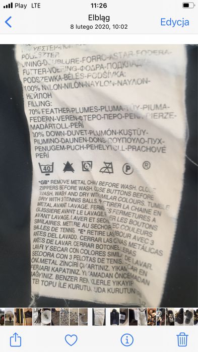 Kurtka z pierza damska Levi’s r. S