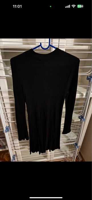 Vestido canelado Mango
