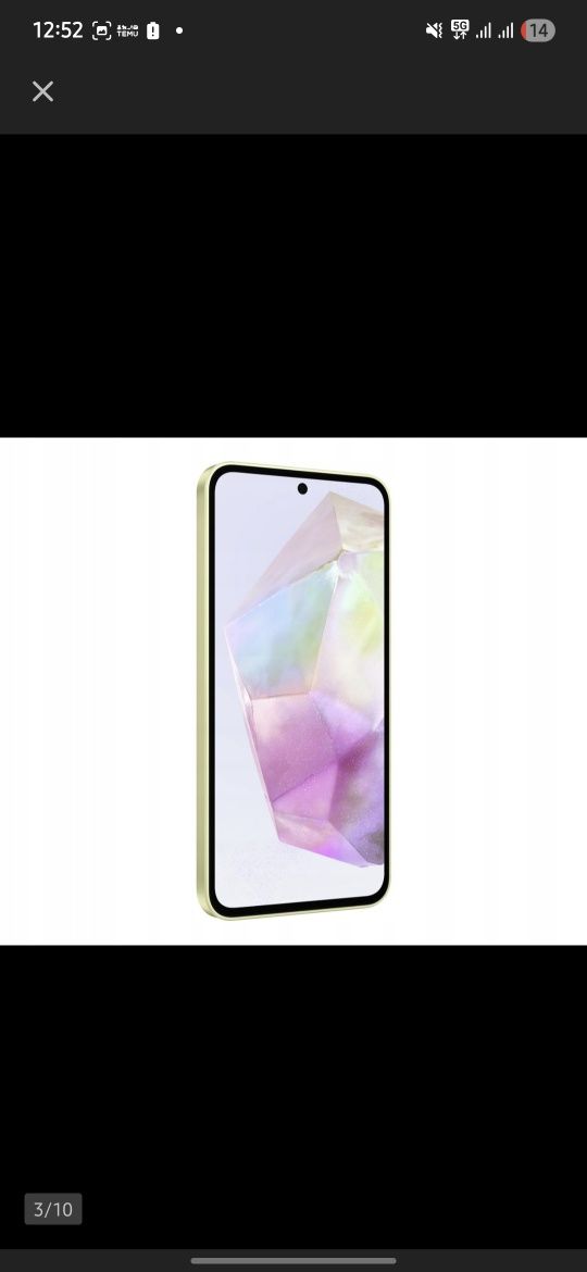 Smartfon Samsung Galai a35 5G żółty