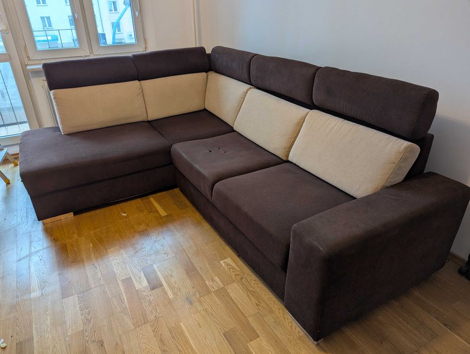 Narożnik "York" z funkcją spania.