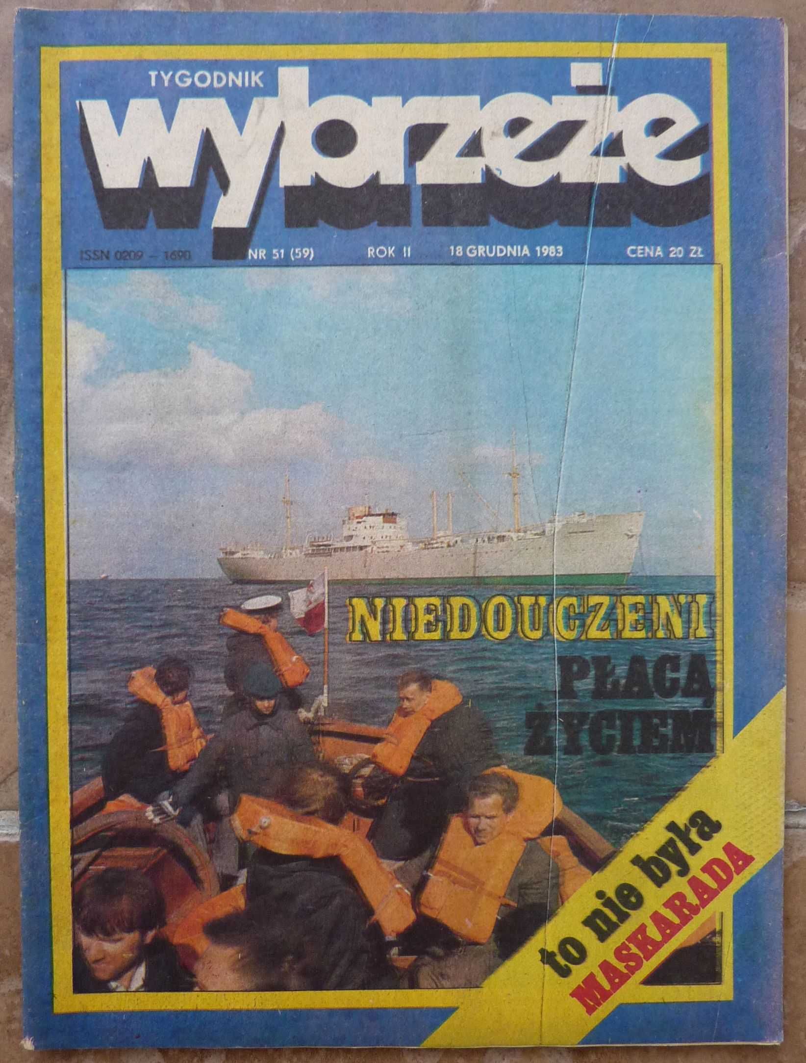 WYBRZEŻE tygodnik 51/1983 - plakat - HELEN SCHNEIDER