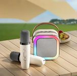 Bluetooth колонка караоке K12 з двома мікрофонами та підсвіткою. Є опт