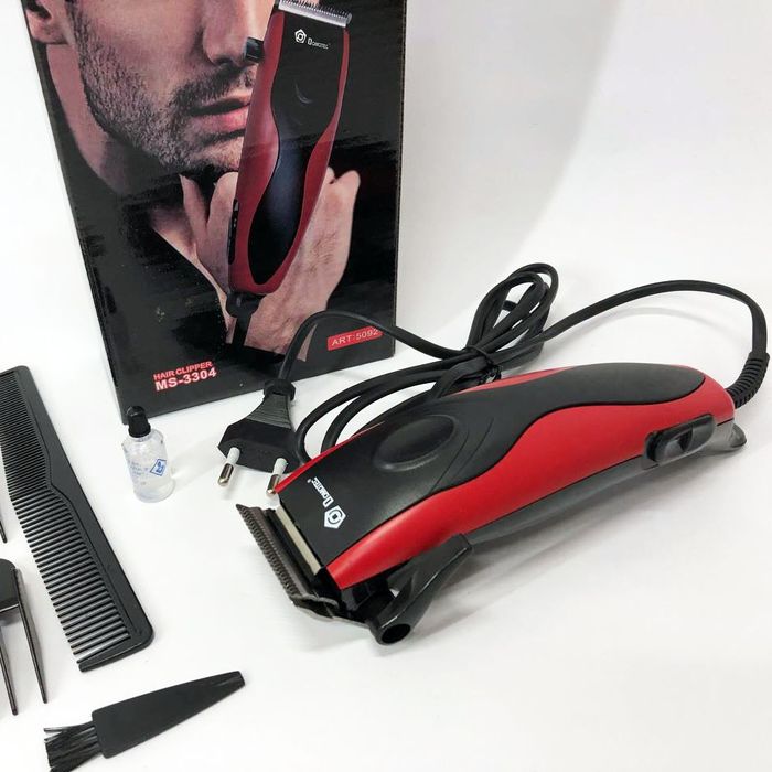 Машинка для стрижки волос Domotec MS-3302 проводная от розетки триммер