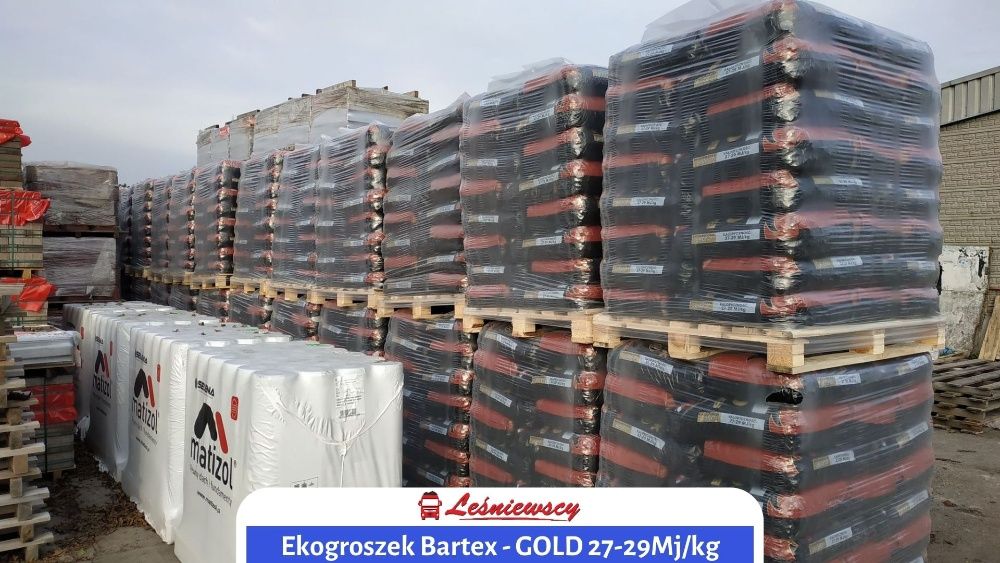 EKOGROSZEK Bartex GOLD 29-27Mj/kg super jakość popiół 3-5% opał węgiel