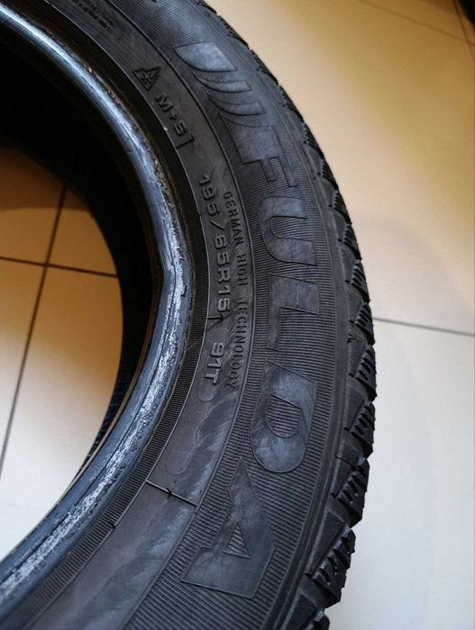 Пара шин б/у 195/65R15 91T Fulda Montero Kristall