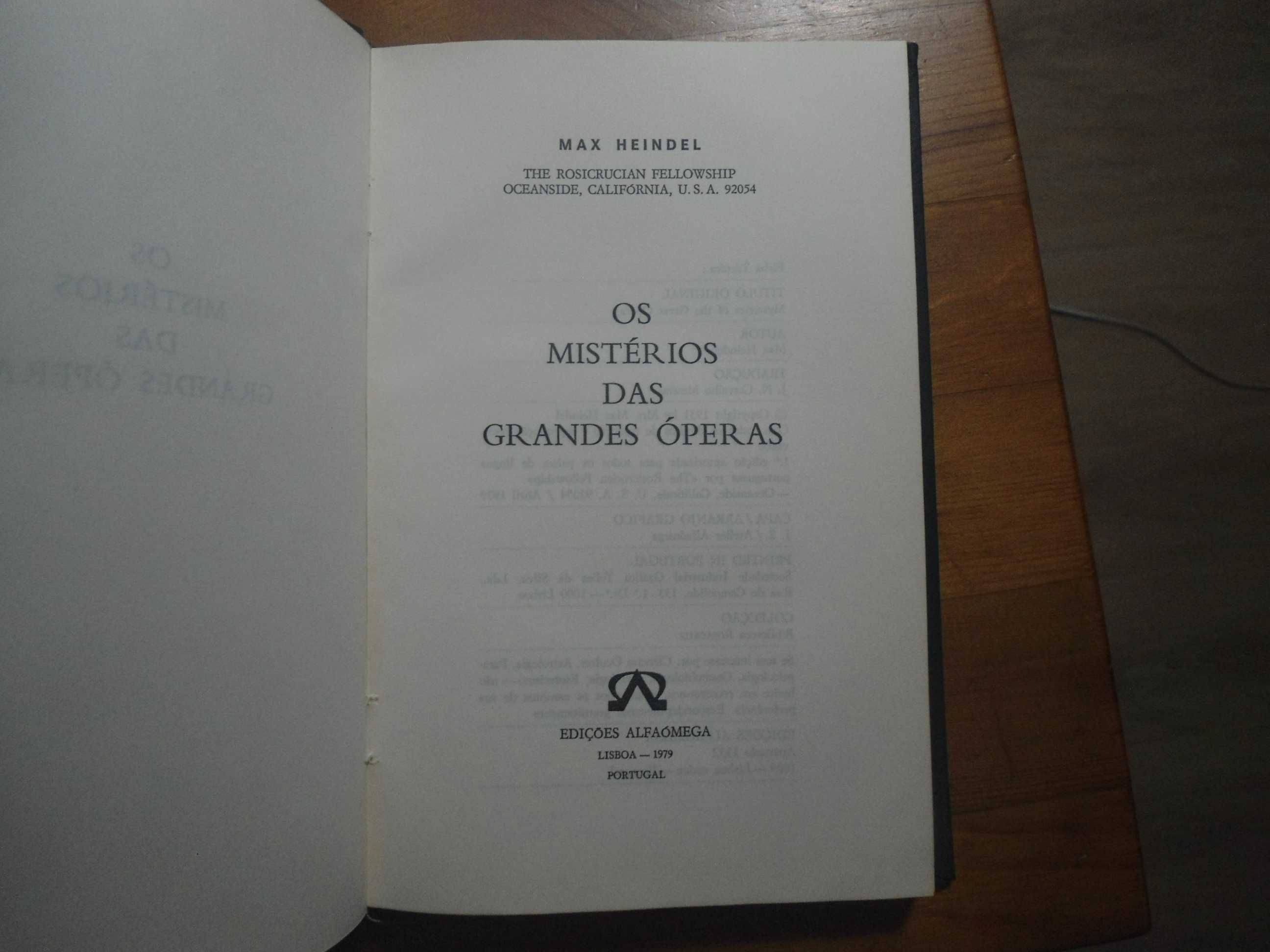 Os Mistérios do Oculto-Os Mistérios das Grandes Óperas de Max Heindel