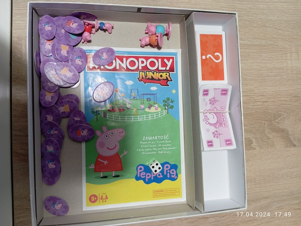 Monopoly Junior Świnka Peppa Hasbro