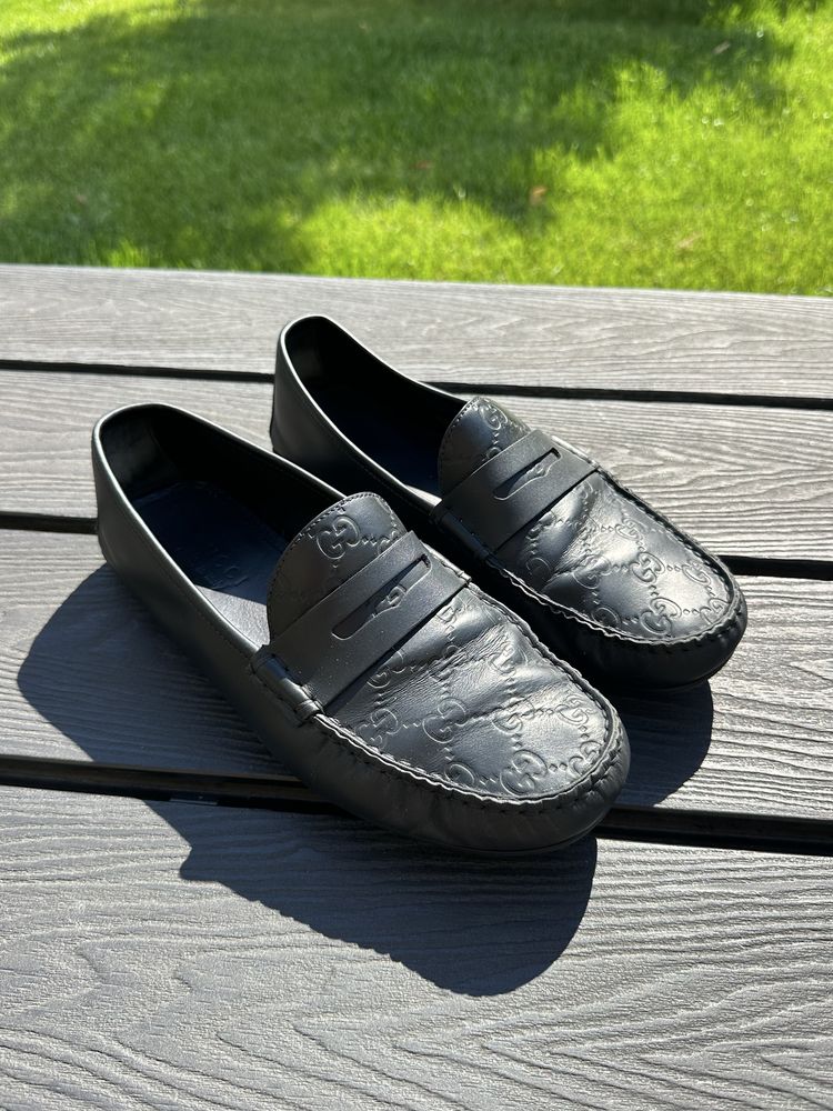 Gucci мокасины, оригинал, б/у, состояние среднее