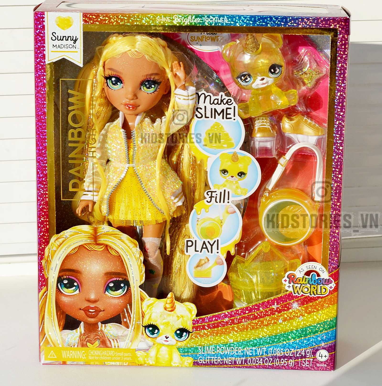 Лялька Rainbow High Sunny Slime Kit Pet рейнбоу хай санні слайм кукла
