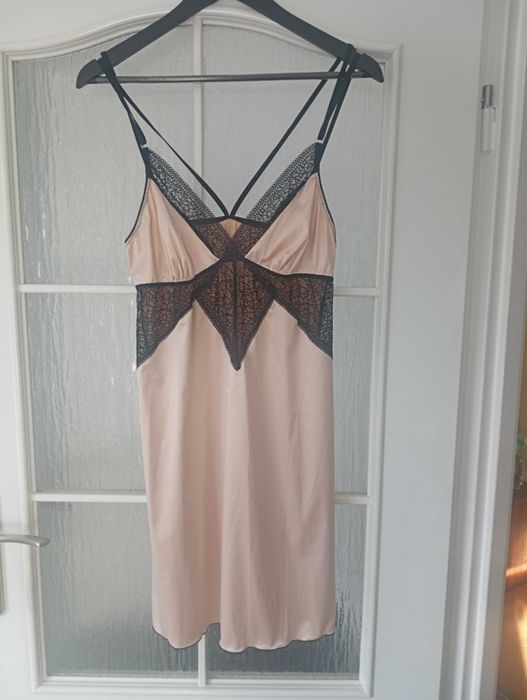 Satynowa koszulka nocna,L