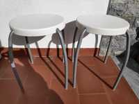 2 Bancos IKEA cor Creme