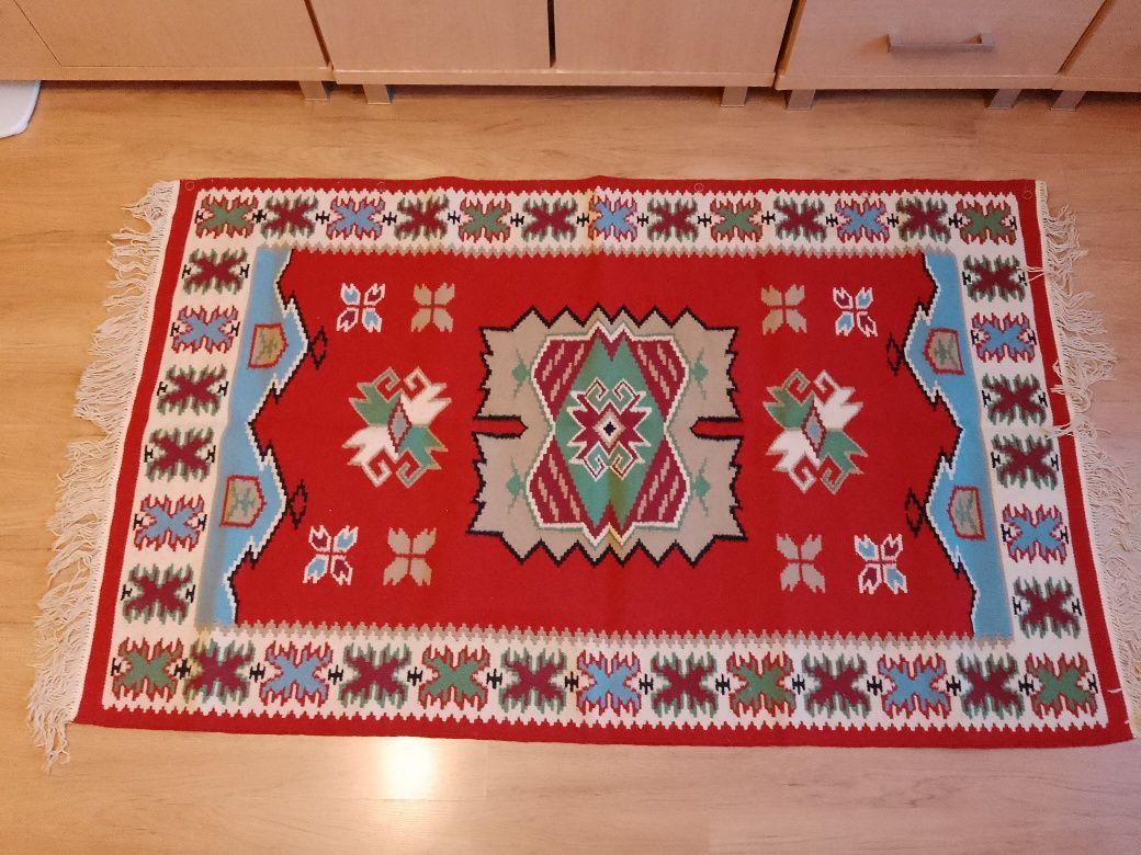 Kilim Cepelia 160 x 100 cm + 2x 10 cm frędzle. Dwustronny.