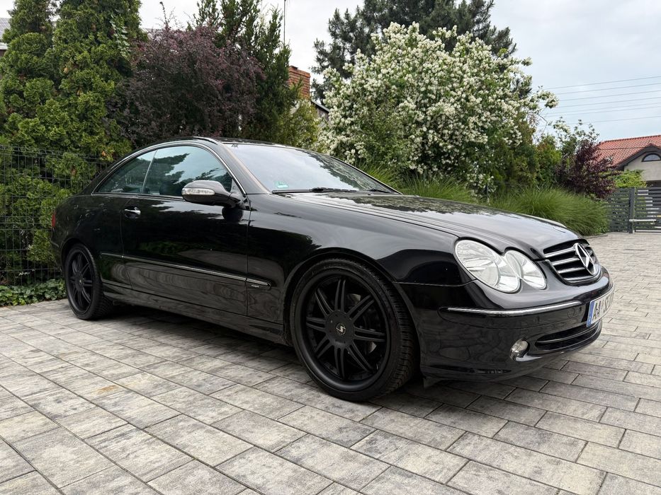Mercedes-Benz CLK Czarny z dwoma kompletami ładnych alufelg