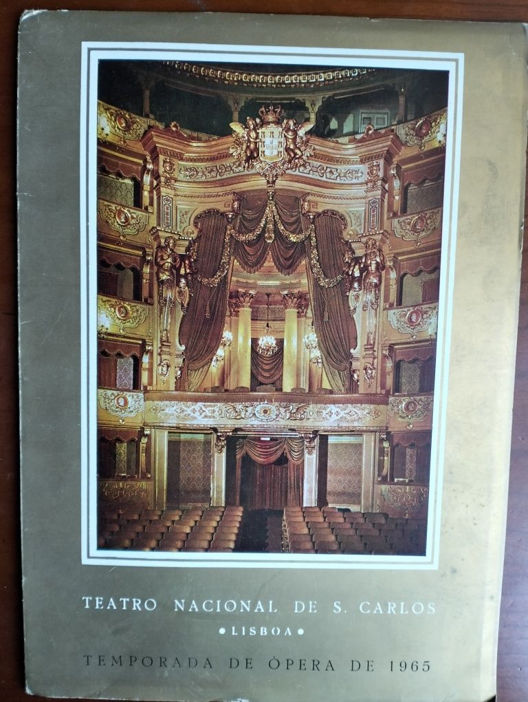 3 antigos programas Teatro Nacional de S. Carlos - Lisboa 1961/1965