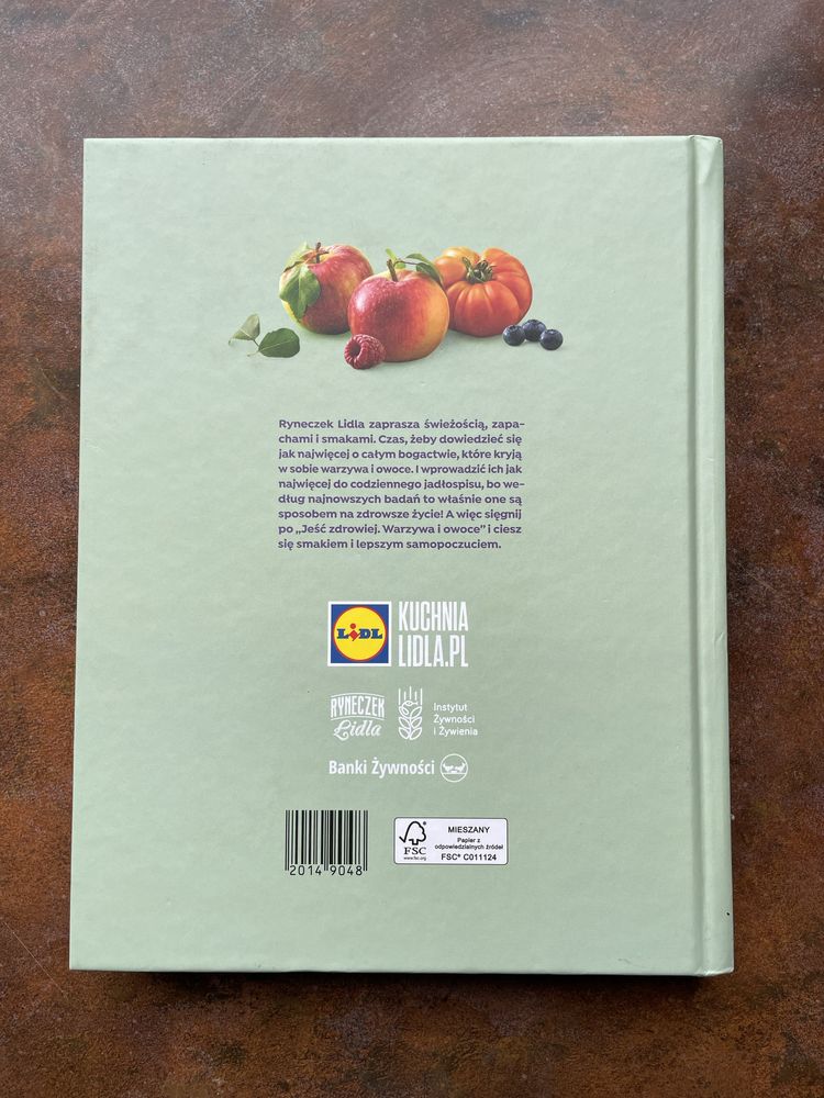 Książka z poradami Jeść zdrowiej Warzywa i owoce