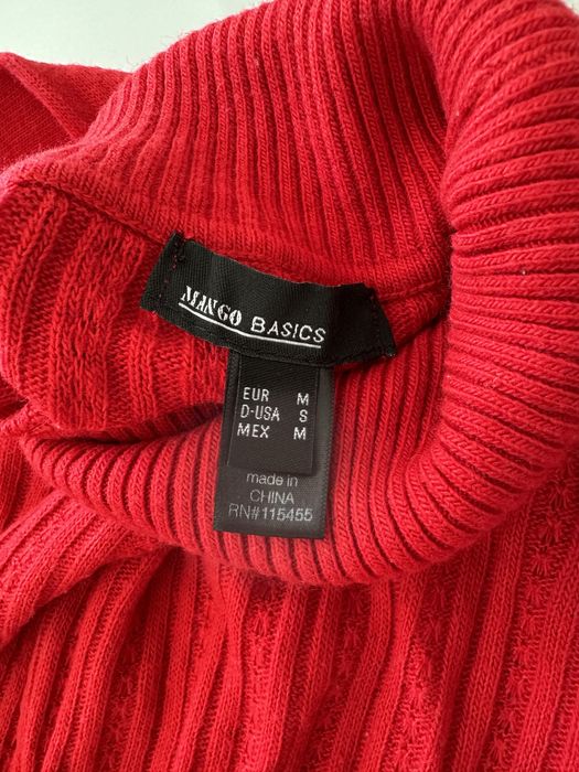 Camisola malha mango vermelha