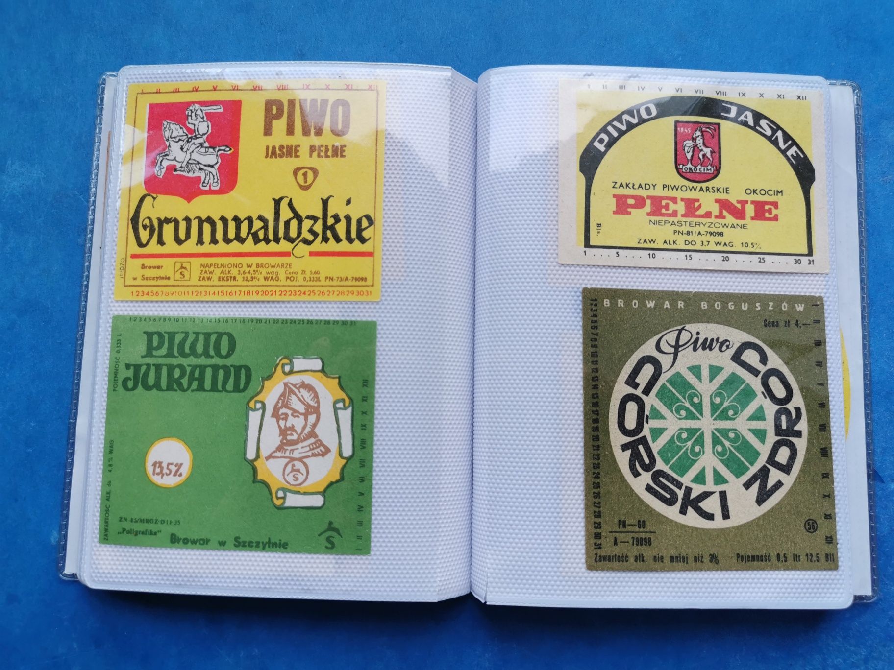 Stare etykiety piwne BrowaryPolskie 58 sztuk