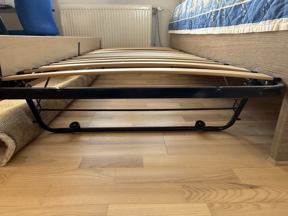 Pojedyncze łóżko + wysuwane VOX modern ze skrzynią i 2 materacami