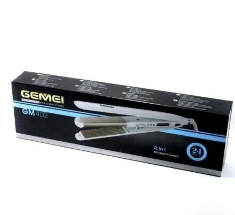 Стайлер Gemei GM-402 2в1 утюжок+гафре. Новый