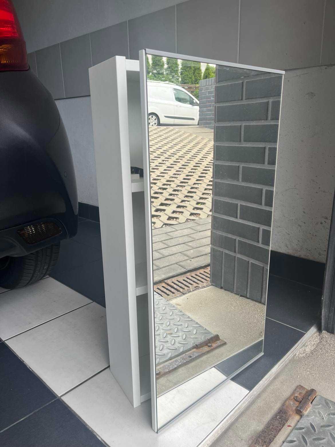 Szafka z lustrem i drzwiami, biała 40x17x75 cm IKEA EHNET