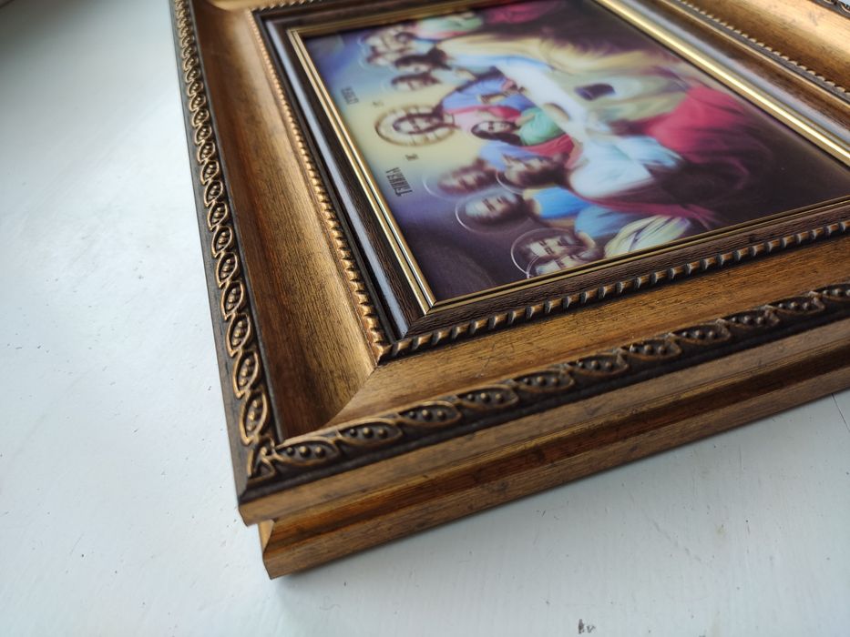 Ікона. Таємна вечеря в рамці. Об'ємне 3Д зображення