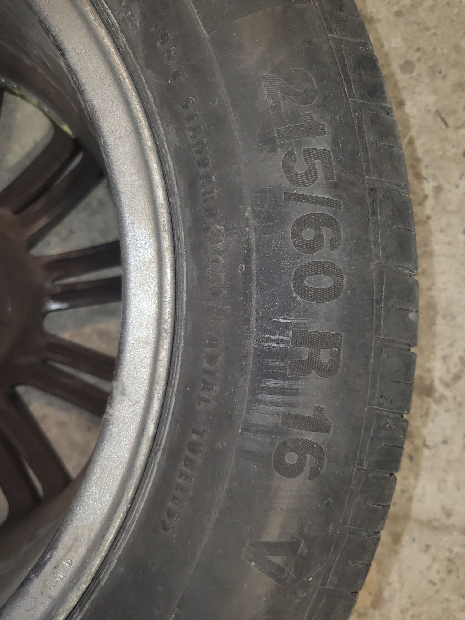 Stilauto SR1200 7x16 5x114.3 ET41 DIA67.1 шини 215/60 R16 Continental