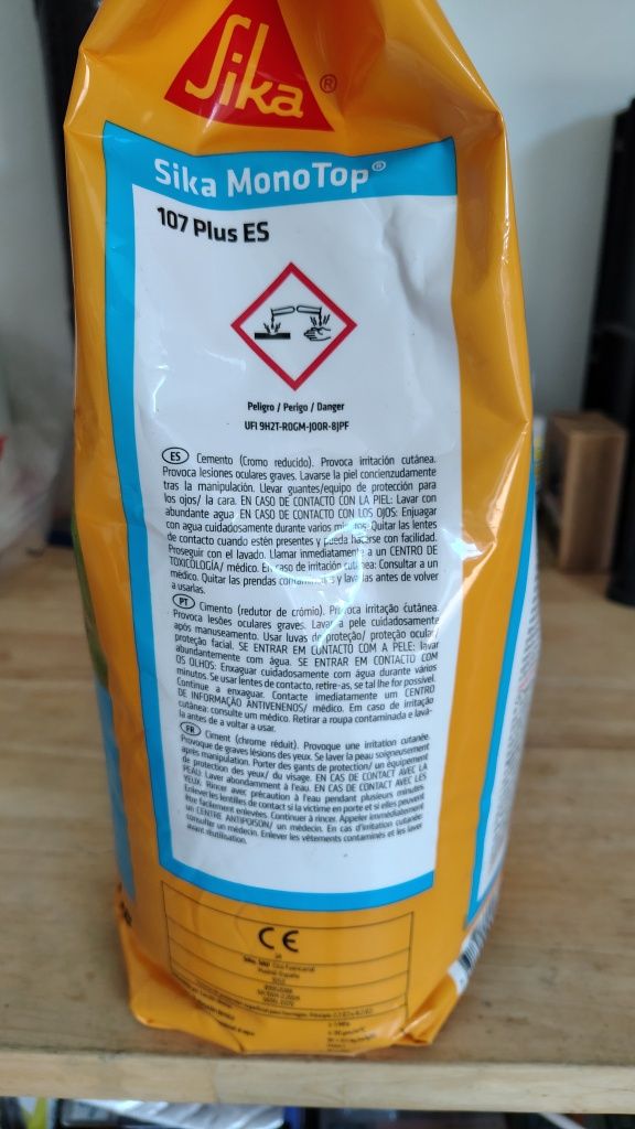 Argamassa de impermeabilizaçao cizento
