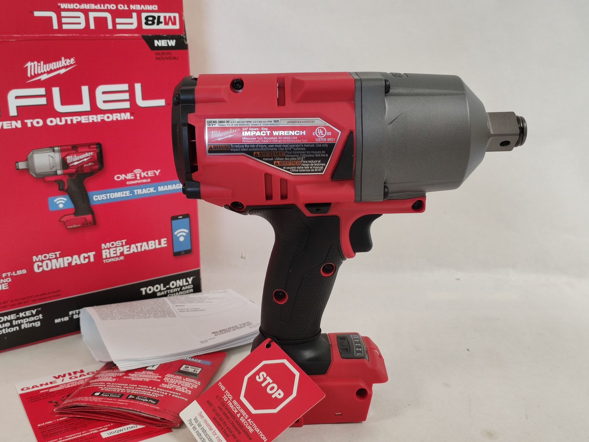 Ударний гайковерт квадрат 3/4" Milwaukee 2864-20 M18 FUEL ONE-KEY™
