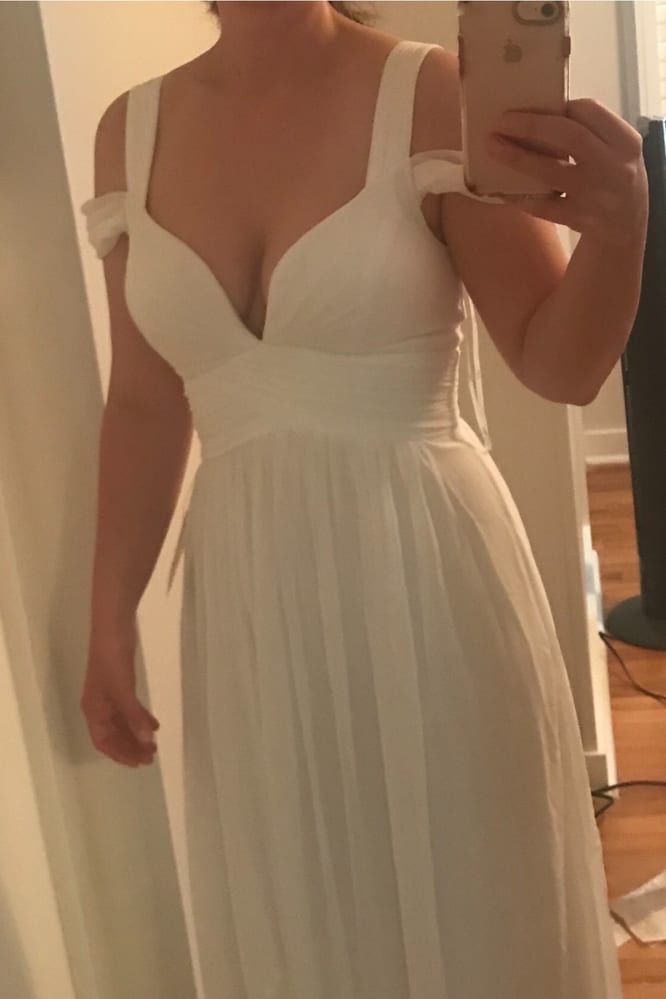 Bariano Lulus sukienka biała ślubna XXL 42