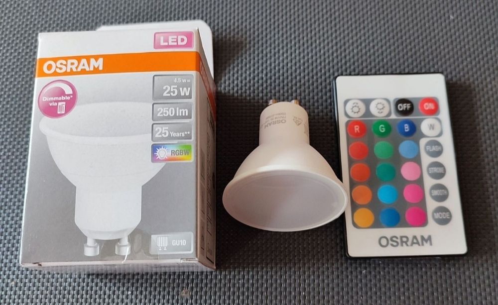 Żarówka LED Osram RGBW + pilot