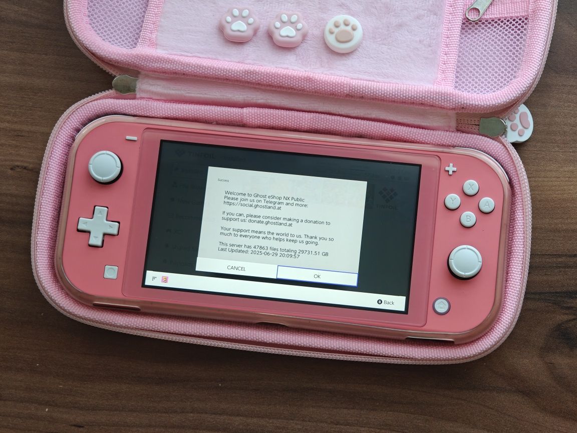 Switch Lite przerobiona CFW Atmosphere Picofly Nowy soft + gratisy