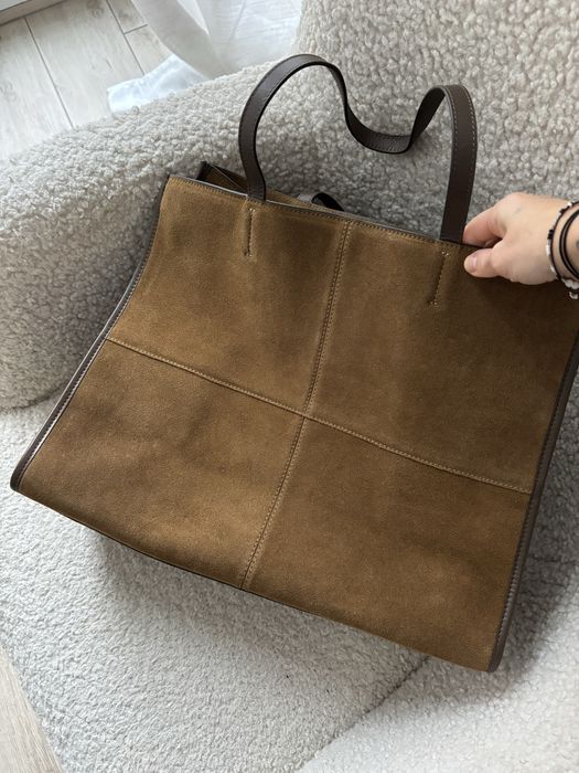 Замшева сумка mango