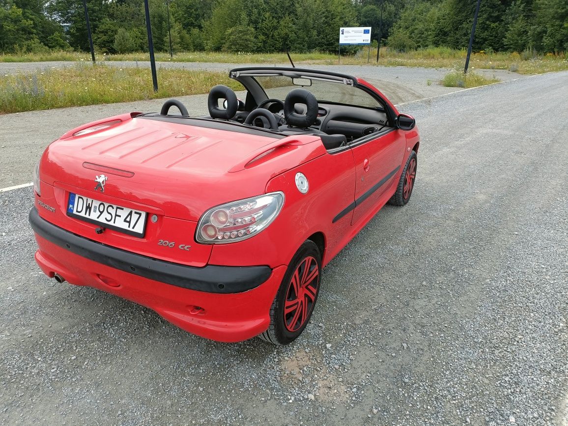 Peugeot 206 CC Cabrio 1.6 Automat klimatyzacja niski przebieg