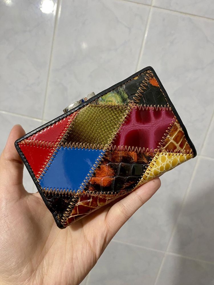 Новый фирменный кожаный кошелек, шкіряний гаманець
