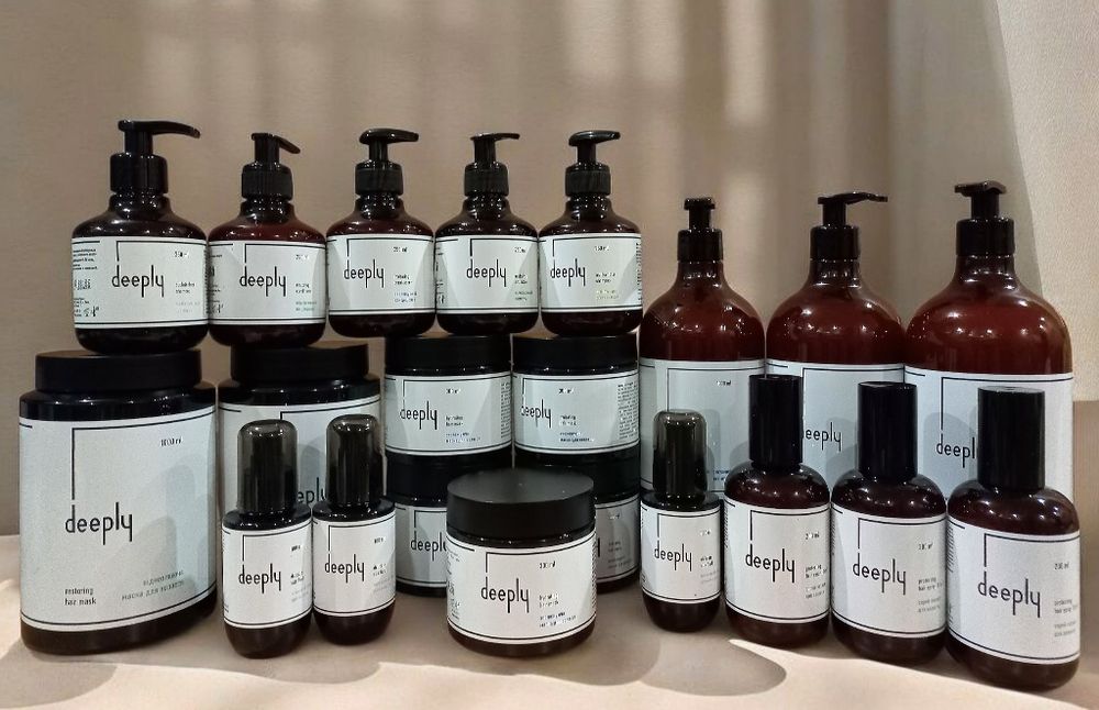 Набір Deeply шампунь, кондицiонер, маска, спрей 10в1, флюїд deeply