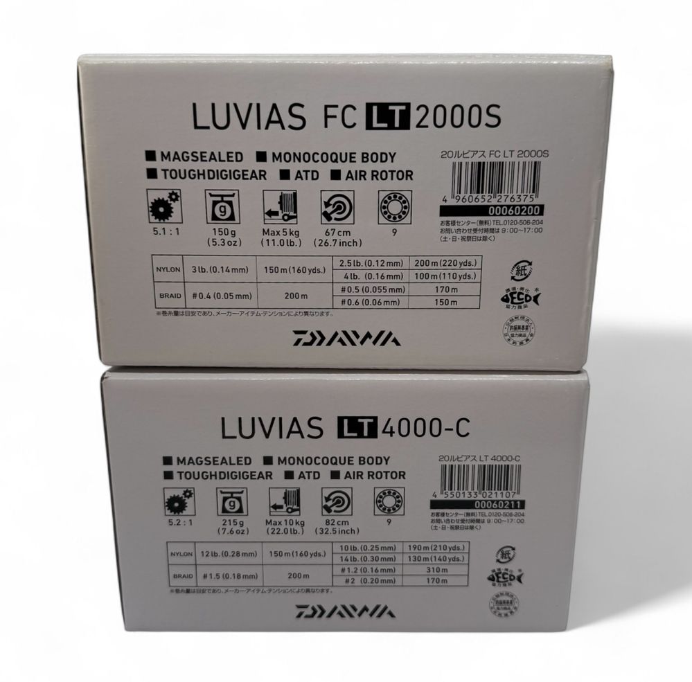 ТОПОВІ спінінгові котушки 20 Daiwa Luvias LT 2000S/4000