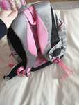 Mochila cinzenta/rosa