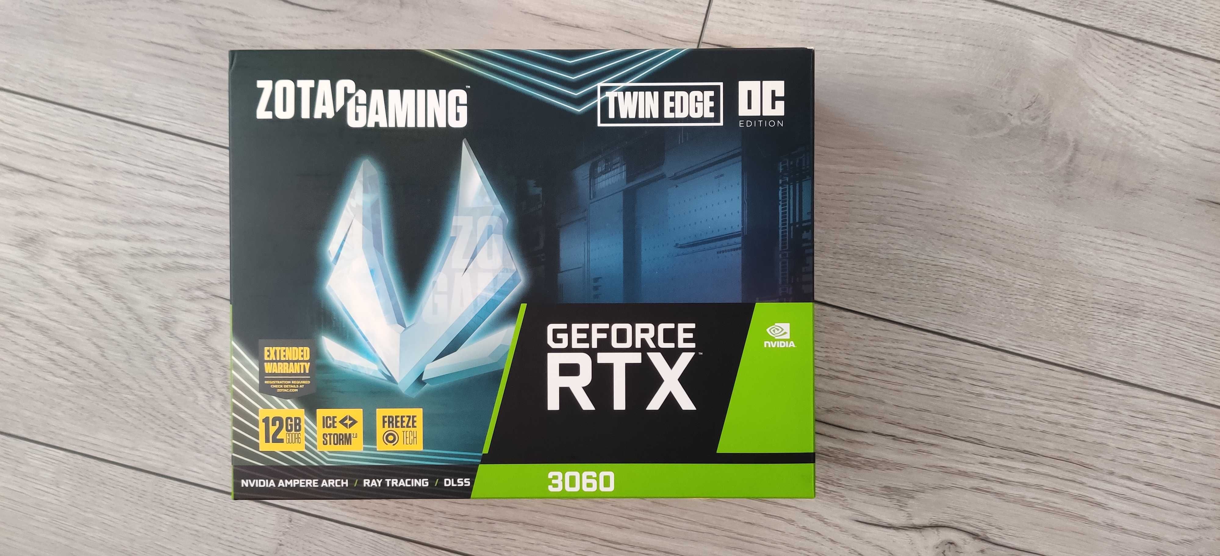 Pudełko ZotacGaming Nvidia RTX3060