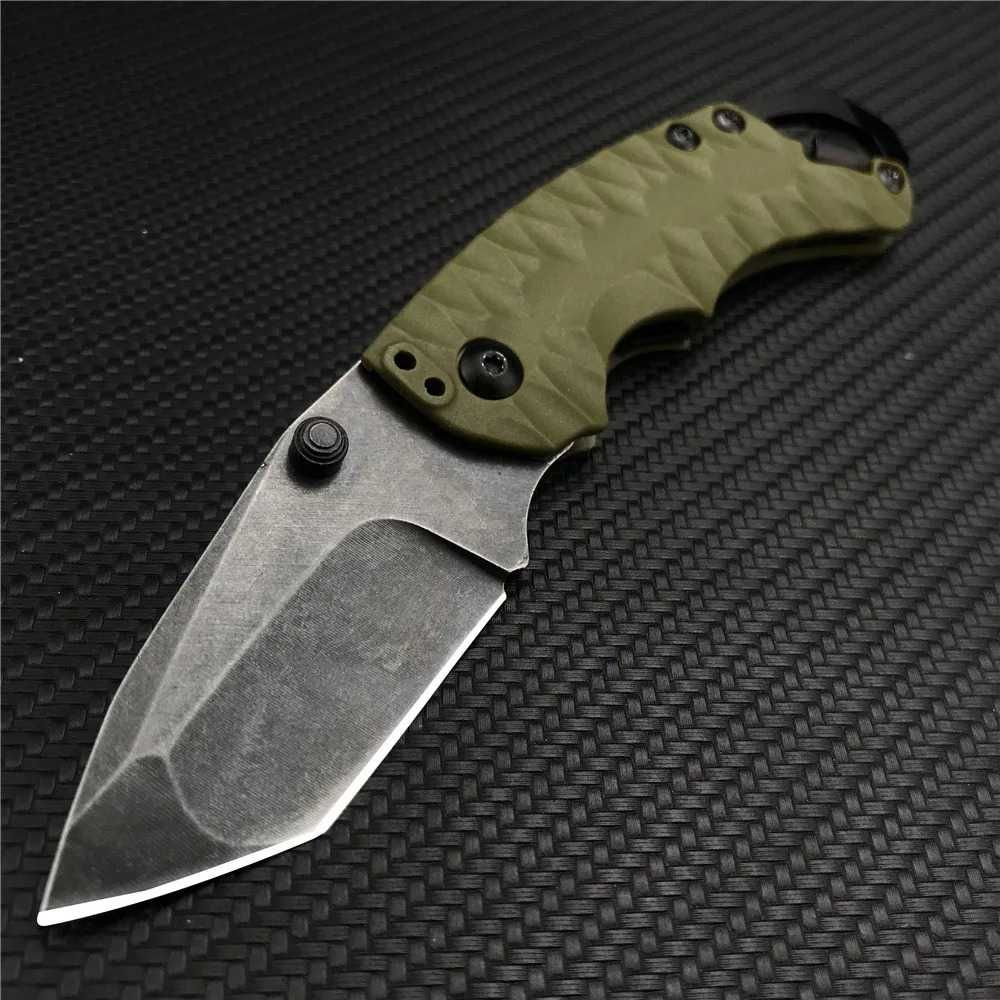 Nóż składany Kershaw Shuffle II Olive - replika D2 OX3