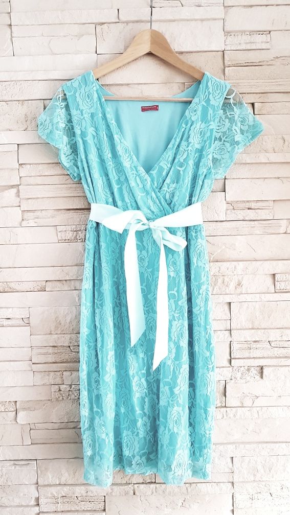 Sukienka ciążowa i do karmienia Happymum Little Mint Dress rozmiar S