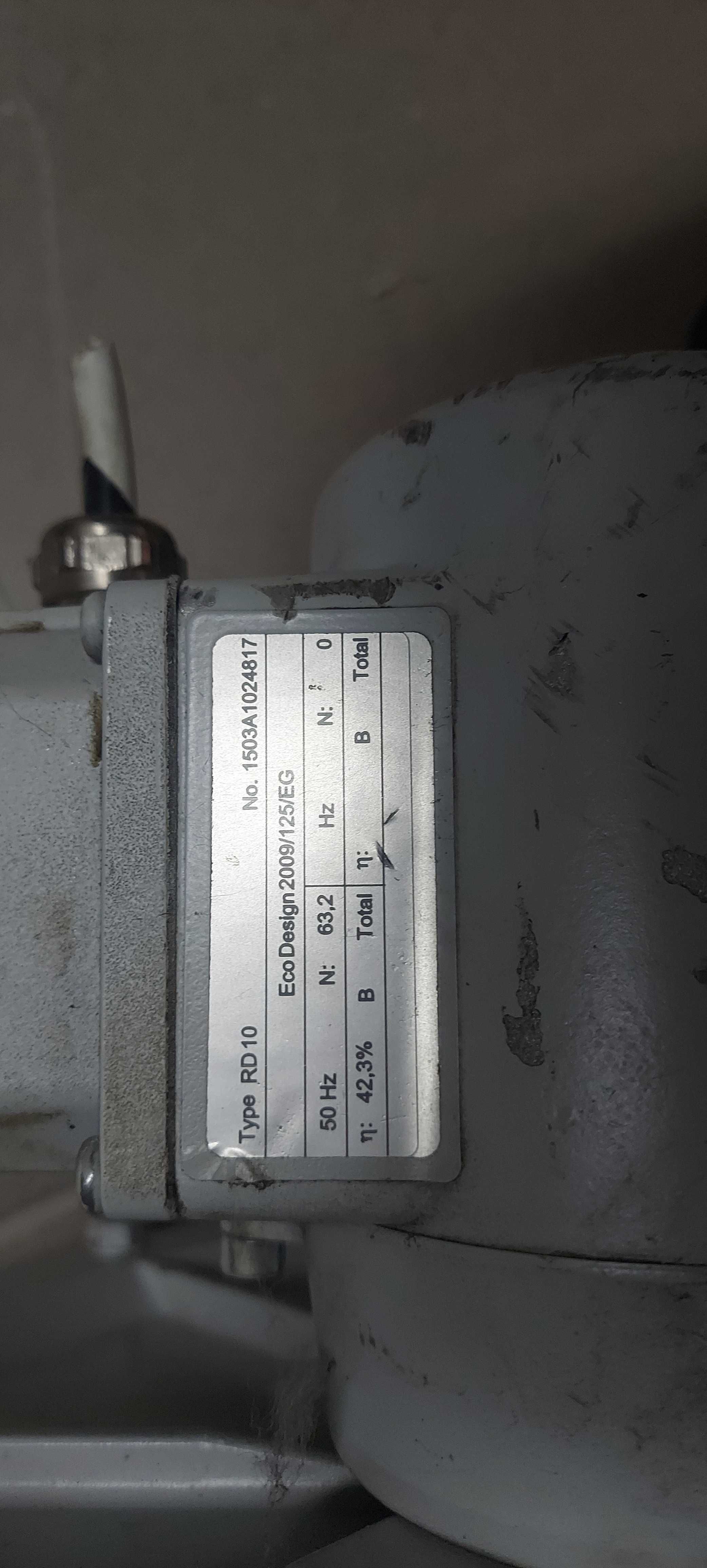 Wentylator dmuchawa ELEKTROR RD10 5M3/MIN silnik 3 fazy 0,075KW odlew