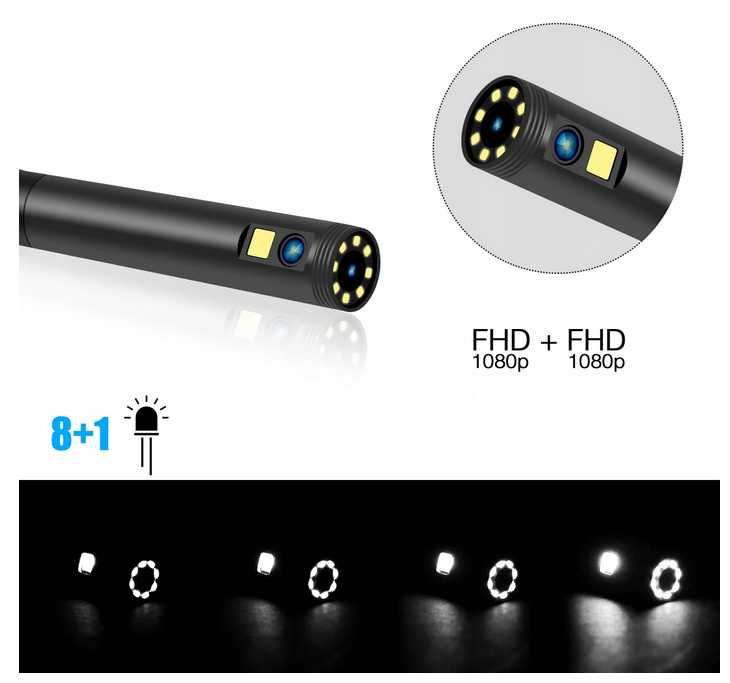 Kamera INSPEKCYJNA ENDOSKOP 5M 9LED 2xFULL HD P50 Eltrox Warszawa Targ