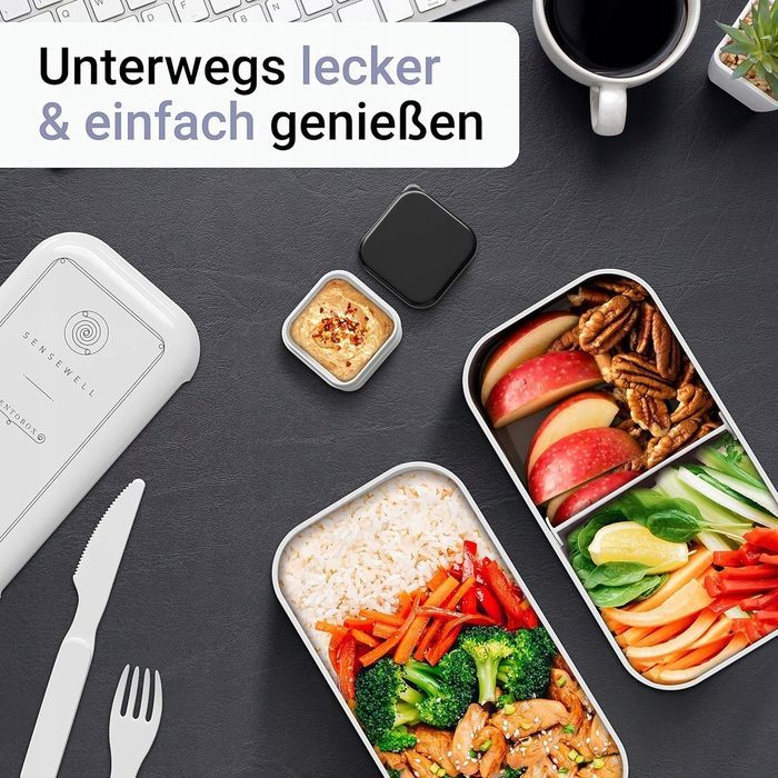 Lunch Box Pojemnik Na Lunch Jedzenie Sensewell 2x 500ml