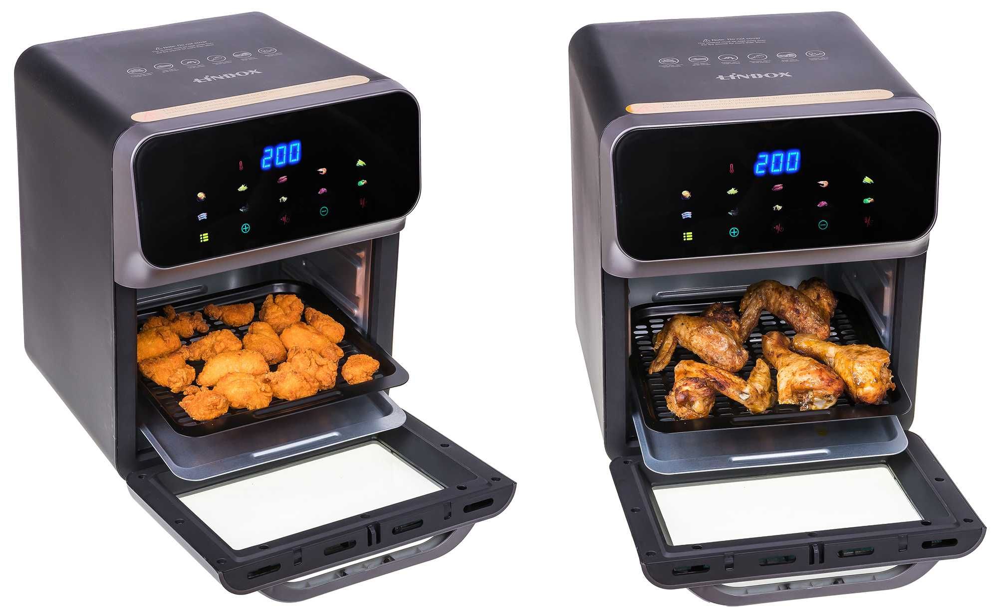 Frytkownica 8L/1600W Piekarnik LINBOX Air Fryer INOX
