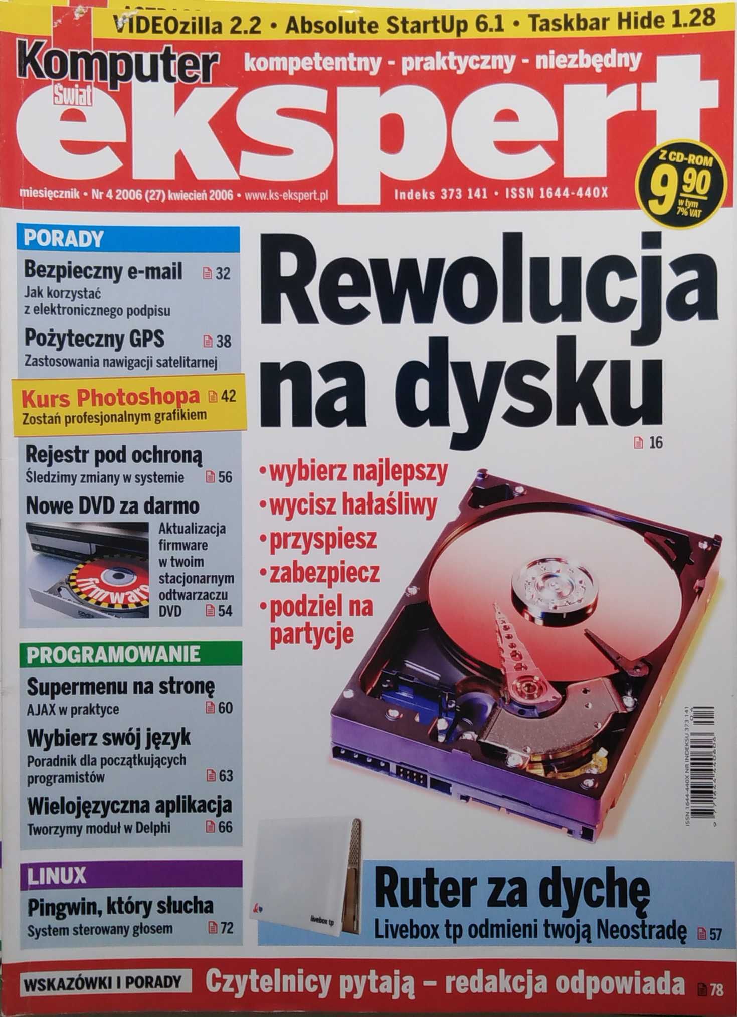 Komputer Świat Ekspert. Kompletny rocznik 2006 z CD. Nr 24-33. 10 egz.