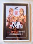 Moldura Netflix Jake Paul vs. Mike Tyson com Autógrafos (A4)