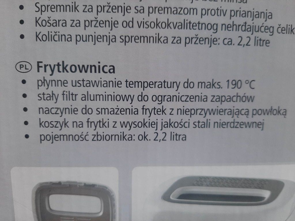 Frytkownica 1800w 2,2L SWITCHON