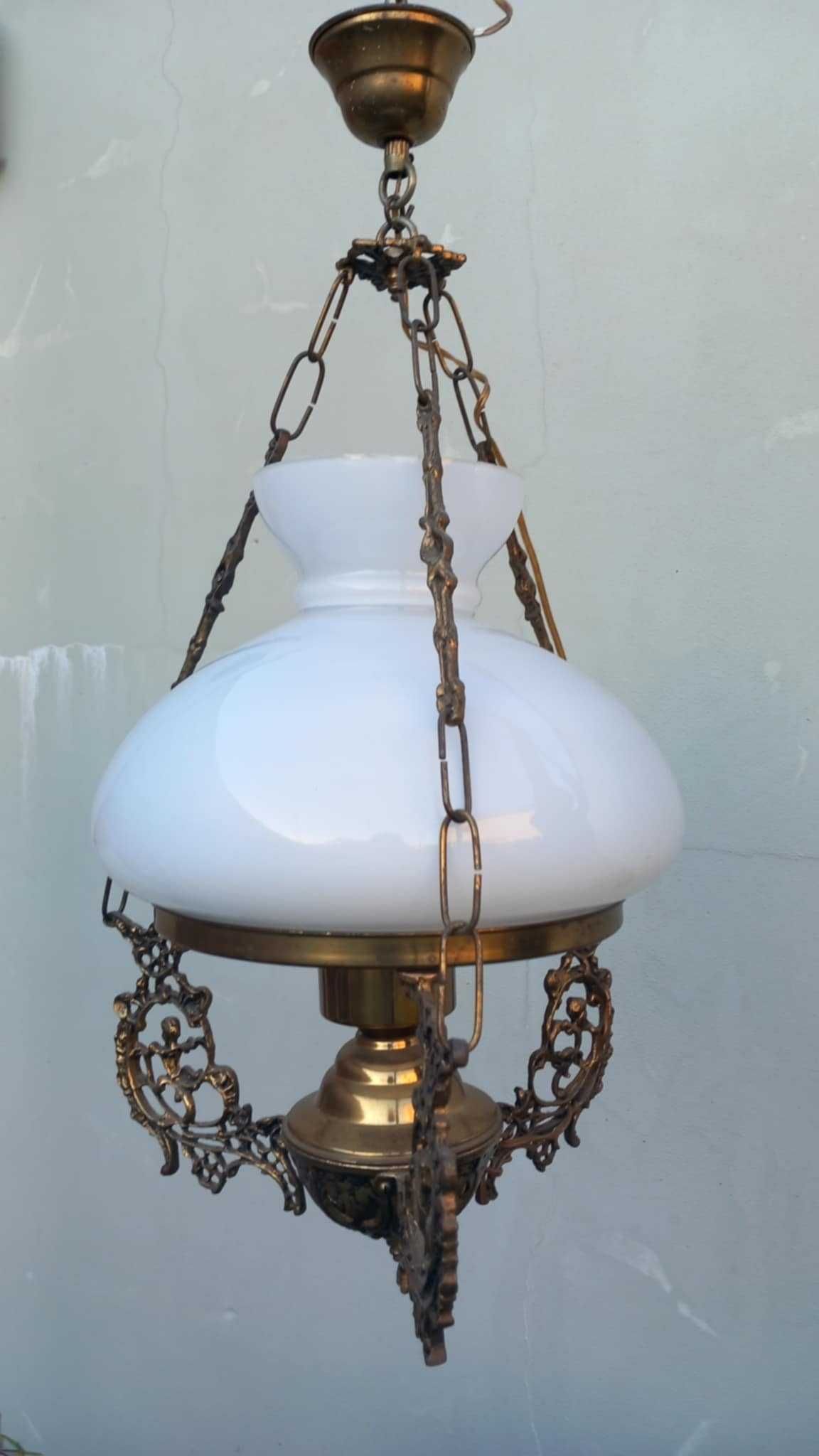 Candeeiro de tecto com globo de vidro Vintage