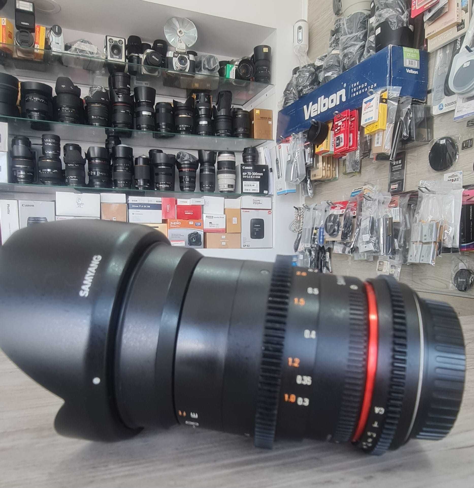 Samyang 35mm MF T1,5 Video DSLR II para Canon EF